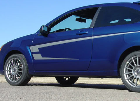2008-2010 Ford Focus Pierce  Side Door Vinyl Accent Graphic 3M Decals Stripes
