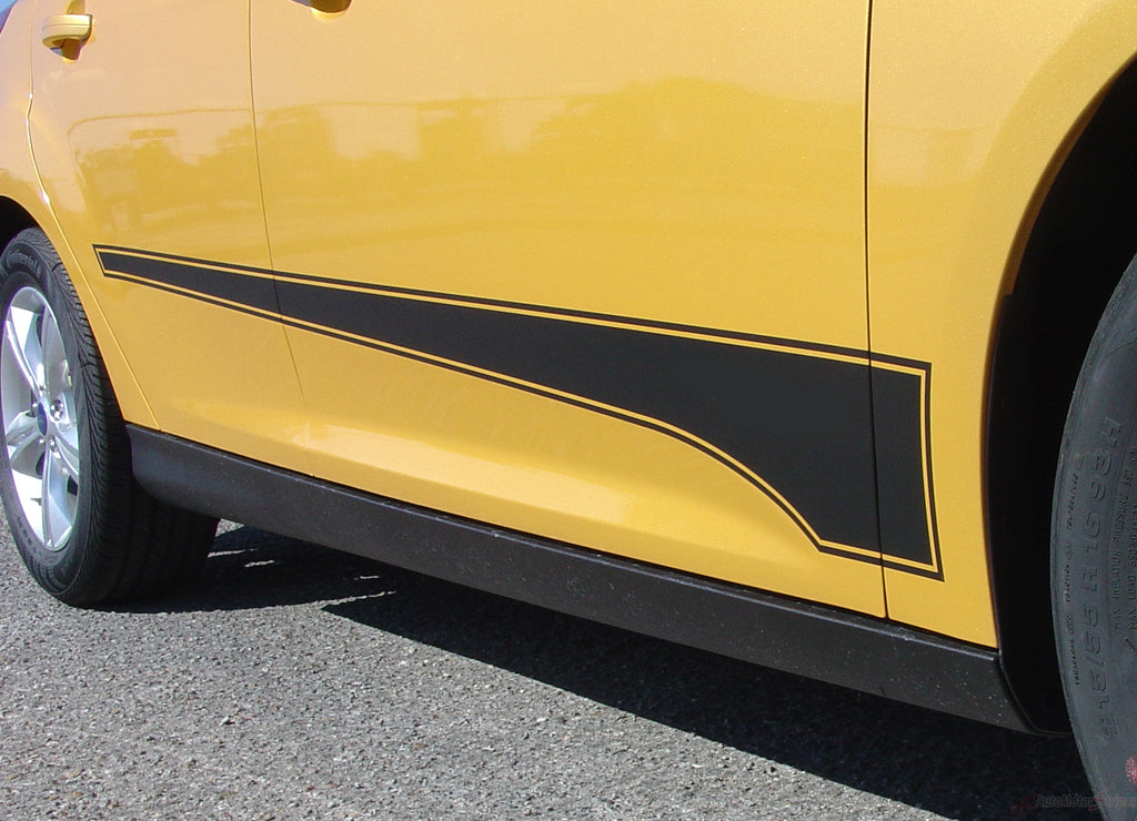 2012-2017 Ford Focus Converge Side Door Vinyl Graphic 3M Decals Stripes