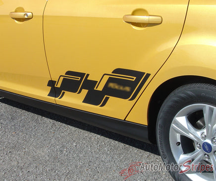 2012-2017 Ford Focus Scatter Lower Side Door Vinyl Graphic Decals 3M Stripes