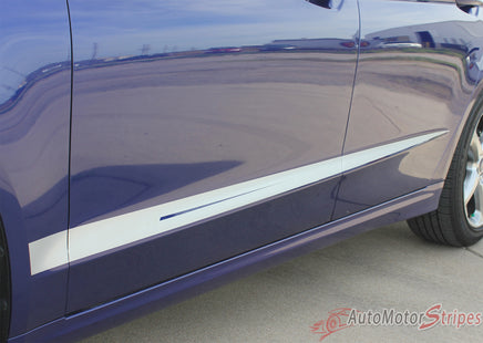 2013-2017 Ford Fusion Dagger Hood and Side Door Vinyl Graphic Accent 3M Decals Stripes