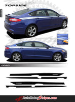 2013-2020 Ford Fusion Topside Upper Side Doors Accent Vinyl Graphic 3M Decals Stripes