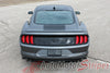 Detailed view of 2018-2023 Ford Mustang Mach 1 Style Racing Stripes Supersonic Rally Stripes Center Wide Vinyl Graphics 3M Decals