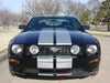 2005 - 2009 Ford Mustang S-500 and S-501 GT V8 Racing and 10" Rally Stripes 3M Vinyl Decal Graphics - Front Close View