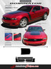 2010 - 2012 Ford Mustang Dominator Boss 302 Style Hood Side Vinyl Decal 3M Graphics