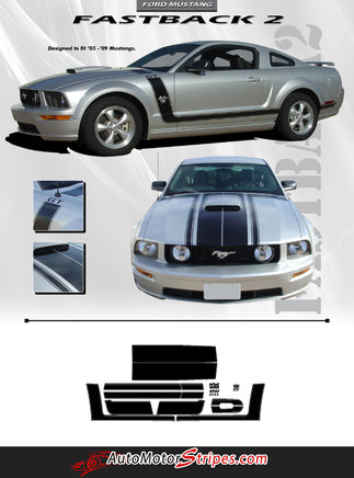 Ford Mustang 2005-2023 Rear Quarter Dirt Splash Side Decals Ford Mustang 2005-2023 Rear Quarter Dirt Splash Side Decals