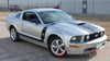 2005 - 2009 Ford Mustang Fastback 2 Side and Hood Boss Style Vinyl Decal Graphics - Side View