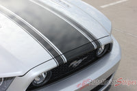 2013 2014 Ford Mustang Prime 1 Boss 302 Style Hood and Side Vinyl Graphics - Front Hood View