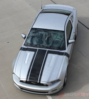 2013 2014 Ford Mustang Prime 1 Boss 302 Style Hood and Side Vinyl Graphics - Over View