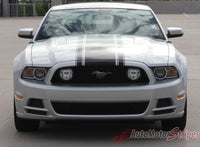 2013 2014 Ford Mustang Prime 1 Boss 302 Style Hood and Side Vinyl Graphics - Front View