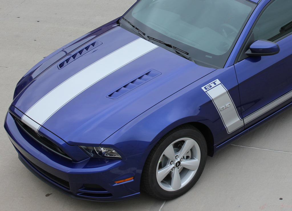 2013 2014 Ford Mustang Prime 2 Boss Style Vinyl Decal Graphics 3M Hood and Sides