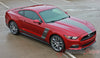 2015 2016 2017 Ford Mustang Stellar Boss 302 Factory OEM Style Hood and Side Stripes Vinyl Graphics 3M Decals - Front Passenger View
