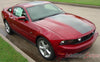 2010 - 2012 Ford Mustang Pony Center Wide Racing Rally Stripes Vinyl Graphics 3M Decals Package - Side View