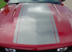 2010 - 2012 Ford Mustang Pony Center Wide Racing Rally Stripes Vinyl Graphics 3M Decals Package
