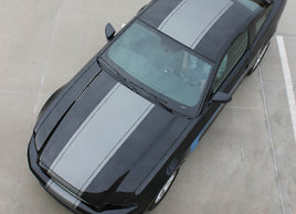 2013-2014 Ford Mustang Super Snake Venom Center Wide Racing Rally Stripes Vinyl Graphics 3M Decals
