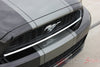 2013-2014 Ford Mustang Super Snake Venom Center Wide Racing Rally Stripes Vinyl Graphics - Front Bumper View