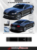 2015-2017 Ford Mustang Super Snake Contender Mohawk Center Wide Racing Rally Stripes Vinyl Graphics 3M Decal