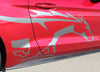 2015 2016 2017 Ford Mustang Pony Steed Horse Outline Side Stripes Vinyl Graphics 3M Decals