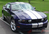 2010 - 2012 Ford Mustang Stampede Factory OEM Style Lemans 10" Racing Rally Stripes Vinyl Graphics- Front View
