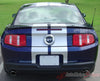 2010 - 2012 Ford Mustang Stampede Factory OEM Style Lemans 10" Racing Rally Stripes Vinyl Graphics- Rear Spoiler View