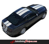 2013 2014 Ford Mustang Thunder Lemans Sryle 10 Inch Racing Rally Stripes Vinyl Graphics - Rear Overview
