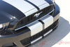 2013 2014 Ford Mustang Thunder Lemans Sryle 10 Inch Racing Rally Stripes Vinyl Graphics - Front View Close Up