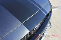 2018 Ford Mustang Racing Stripes Euro XL Rally Stripes Center Wide Vinyl Graphics 3M Decals