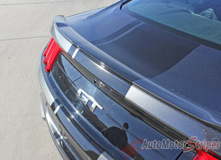 2018 Ford Mustang Racing Stripes Euro XL Rally Stripes Center Wide Vinyl Graphics 3M Decals