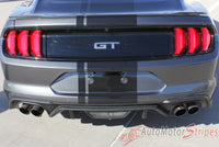 2018 Ford Mustang Racing Stripes Euro XL Rally Stripes Center Wide Vinyl Graphics 3M Decals