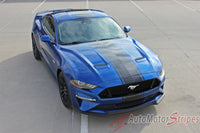 2018 Ford Mustang Racing Stripes Hyper Rally Stripes Center Wide Vinyl Graphics 3M Decals