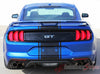 2018 Ford Mustang Racing Stripes Hyper Rally Stripes Center Wide Vinyl Graphics 3M Decals