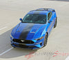 2018 Ford Mustang Racing Stripes Hyper Rally Stripes Center Wide Vinyl Graphics 3M Decals
