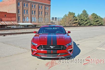 2018 Ford Mustang Racing Stripes Stage Rally Stripes 7" Inch Wide Vinyl Graphics 3M Decals