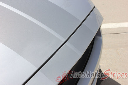 Detailed view of 2015-2017 Ford Mustang Digital Fade Faded Rally Stripes Hood Roof Trunk Vinyl Graphic 3M Decals