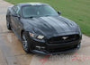 Detailed view of 2015-2017 Ford Mustang Digital Fade Faded Rally Stripes Hood Roof Trunk Vinyl Graphic 3M Decals