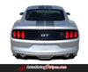Detailed view of 2015-2017 Ford Mustang Digital Fade Faded Rally Stripes Hood Roof Trunk Vinyl Graphic 3M Decals