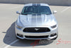 2015 2016 2017 Ford Mustang Digital Fade Faded Rally Stripes Hood Roof Trunk Vinyl Graphic 3M Decals