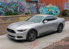 Driver Side Hood View for Detailed view of 2015-2017 Ford Mustang Digital Fade Combo Lower Rocker and Hood Spears Stripes Vinyl Graphic 3M Decals