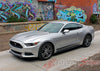 Driver Side Hood View for 2015 2016 2017 Ford Mustang Digital Fade Combo Lower Rocker and Hood Spears Stripes Vinyl Graphic 3M Decals