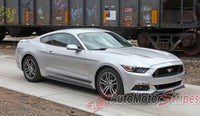 Passenger Side View for Detailed view of 2015-2017 Ford Mustang Digital Fade Combo Lower Rocker and Hood Spears Stripes Vinyl Graphic 3M Decals