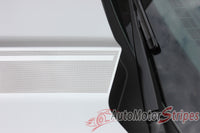 2015-2017 Ford Mustang Digital Fade Faded Hood Spears Stripes Vinyl Graphic 3M Decals - Front Hood Close View