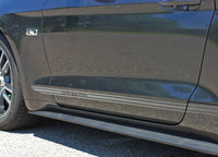 Detailed view of 2015-2017 Ford Mustang Fade Faded Triline Rocker Stripes Lower Door Panel Vinyl Graphic 3M Decals