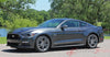 Detailed view of 2015-2017 Ford Mustang Digital Fade Faded Triline Rocker Stripes Lower Door Panel Vinyl Graphic 3M Decals