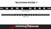 2005 - 2009 Ford Mustang WILDSTANG ROCKER 1 Factory OEM Style Lower Rocker Stripes Vinyl 3M Decal Graphics - Text Option