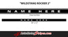 2005 - 2009 Ford Mustang WILDSTANG ROCKER 2 Factory OEM Style Lower Rocker Stripes 3M Vinyl Decal Graphics - Text Options