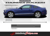 2010-2014 Ford Mustang Thunder Rocker 2 Factory OEM Style Lower Rocker Stripes Vinyl Graphics 3M Decals