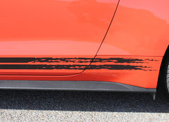 2015 2016 2017 Ford Mustang Breakup Rocker Lower Rocker Stripes Vinyl Decal Graphics
