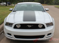 2013 2014 Ford Mustang Flight Hockey Style Vinyl Graphics 3M Decals - Hood View