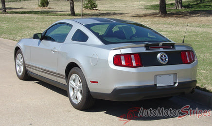 2010 - 2012 Ford Mustang Wildstang Racing and Rally Stripes 3M Vinyl Decal Graphics - Rear View