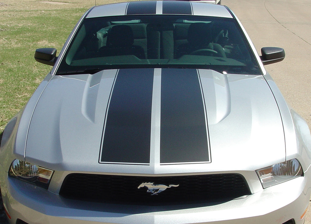 2010-2012 Ford Mustang Wildstang Racing and Rally Stripes 3M Vinyl Decal Graphics