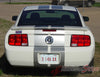 2005 - 2009 Ford Mustang SV-6 V6 Racing and Lemans 10" Rally Stripes Vinyl Graphics 3M Decals - Rear View
